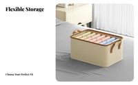 textile Clothes container Foldable Closet Organizer easy-clean for Wardrobe, Bedroom