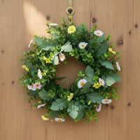 Seasonal Floral Wreath Pastoral Design Seasonal Flower Wreath Realistic Look