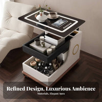 Rolling C-Table Height Adjustable Mobile Cart Multi-Functional With casters for Adults