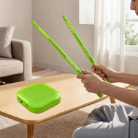Motion Sensing Simulated Air Drum Set with Audio Converter Responsive Electronic Drum Sticks with Audio Converter Portable Air Drumsticks Rechargeable for Beginners