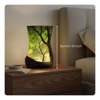 Mystical Woods Lamp Artistic Table Decor Nature Scene Night Light for Bedroom