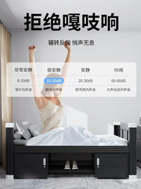 Iron Bunk Bed with Storage for Students and Apartments