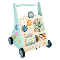 Multifunction Baby Push Toy with Activity Board Interactive Baby Push Toy with Activity Panel Educational Push Toy Sensory for Toddlers, Babies, Infants, Playroom, Nursery