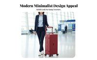 Aluminum Frame Trolley TSA Approved Lock Hardside hand luggage for voyagers