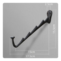 Cast Cast-Iron Wall Hook Minimalist Design Bird Coat Rack Heavy Duty