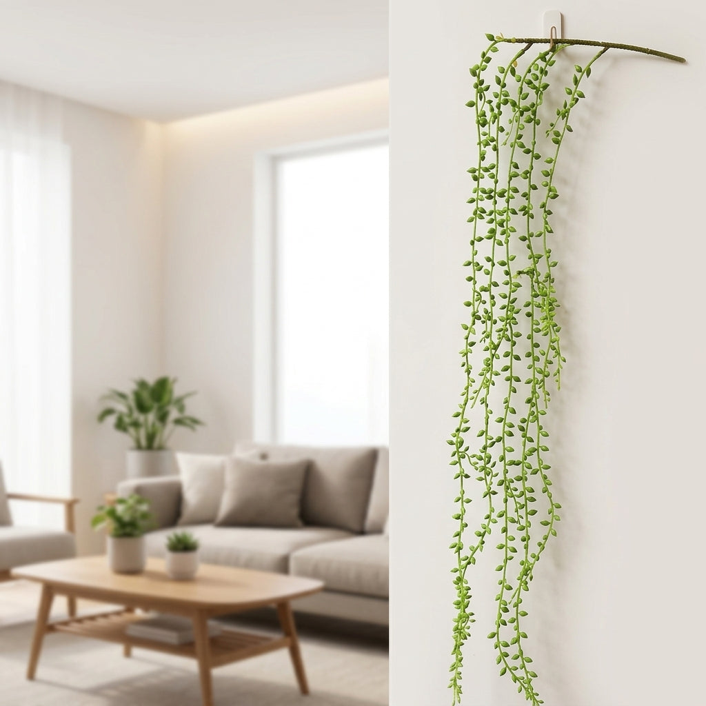 Flexible Bendable Vine Snake Accessories for Vivarium, Textured Reptile Plants, Semi-Flexible Foam Climbing Branch with Suction