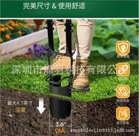 5-in-1 Long Handle Garden Tool with Bulb Planter, Standing Handle
