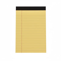 Medium Tear-off Notepad Sturdy Backing Board Lined Writing Pad Multi-Color Pages Perforated Memo Pad for Classroom