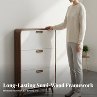 Tip-out Footwear Storage Unit Shoe Storage Cabinet Space-saving Design Efficient Organization Dustproof Construction Modern Home Suitable for Apartment Dwellers Front Door Area Hallway Living Room