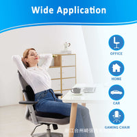 Ergonomic Memory Foam Seat Cushion waist Support Pillow Set Breathable Back Support Pillow for Drivers, Travel