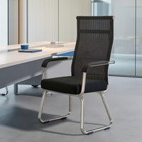 Cantilever Chair Padded Mesh Office Chair Modern for Professionals, Students, Meeting Room, Study