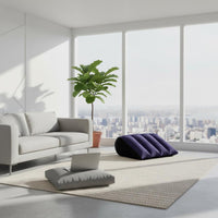 Inflatable Angled Pillow Flocked Surface Bed Backrest Cushion Portable