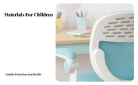 Rolling Student Chair Breathable Backrest Armless Roller Seat Support