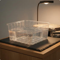Deep Water Turtle Basin Easy to Clean Plastic Turtle Enclosure High Clarity