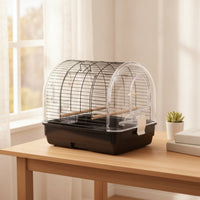 Bird Cage with Acrylic Shell Portable Bird Cage Comfortable Birdcage for Parrots