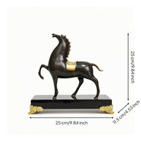 Horse Figurine with Base Tabletop Horse Figurine Equestrian for Entryway, Office
