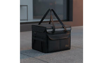 Large Insulated Food Delivery Bag Multiple Compartments Stackable Food Transport Box Foldable Insulated Grocery Bag for Car Trunk