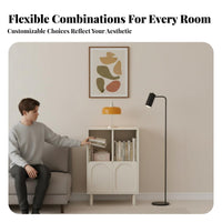 Freestanding Sectional Shelf Customizable Layout Shelving Unit Modern design for Book Lovers, Collectors, Small Spaces, Bedroom