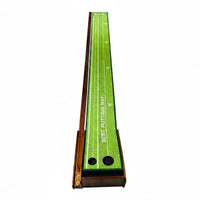 Automatic Ball Return Putting Mat Two Hole Design Golf Practice Green