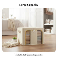 Foldable Framed Container Reinforced Handles Framed textile container Stackable