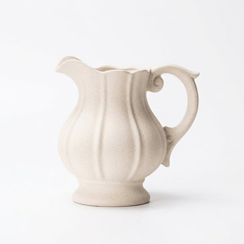 Ceramic Vase Teapot, White Porcelain, Modern Minimalist