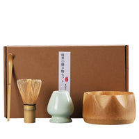 Tea Whisk Matcha Brush Set with Stand, Japanese Style Gift Box