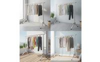 Foldable Folding Clothes Drying Rack Floor-Standing Clothes Drying Rack Rust Resistant Sturdy for Apartment