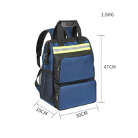 Electrician Tool Bag Wide Mouth Opening Heavy Duty Tool Backpack Waterproof