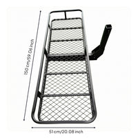 put up Mount Cargo Carrier Raised Side Rails put up Cargo Rack tube Frame Rear Luggage Rack Basket