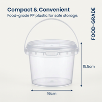 Bucket Lid Carry Handle Storage Unit Container, Handle Storage Unit Container Bi #variant:300L