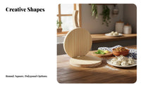 Dumpling Wrapper Maker Produces Uniform Wrappers Wooden Dumpling Wrapper Press Labor-Saving Manual Pastry Presser for Home Cooks, Beginners