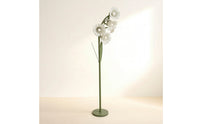Floor Lamp with Petal Heads Corded Floor Lamp with Foot Switch Convenient for Readers, Bedroom
