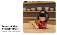 Japanese Kimono Doll Adorable Design Japanese Kimono Girl Figurine Cute Girl Decoration Decorative Kokeshi Design Doll Great