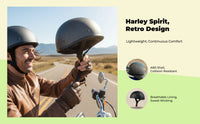 Carbon fiber half helmet, adjustable.