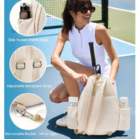 Outdoor Crossbody Lightweight Multi-functional Waterproof Tennis Bag for Pickleball, Tennis, Badminton, Backpack