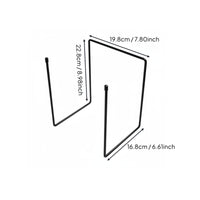 Iron Display Holder Multi-Purpose Metal Frame Stand Polished Edges
