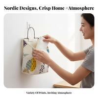 Easy to Hang Textile Utility Pocket Space-Saving Solution Wall Pouch Wide Opening Household Storage Lightweight for Office Workers, Homeowners, Dorm Room, Bathroom, Bedroom, Behind the Door