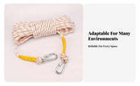Fireproof Steel Wire Core Safety Rope Wear-Resistant Fire Escape Rope Long-Lasting for Rescue Teams Relief