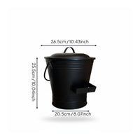 3 Pieces Covered Ash Container with Tool Holder Large Capacity for Indoor