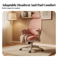 Ergonomic Desk Seat Compact Size Swivel Chair Adjustable Armrests for Study Room