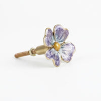 Flower Drawer Pull Elegant Flower Knob Beautiful Metal Knob for Wardrobes