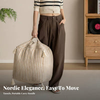 Woven Pouf Multi-Functional Ottoman adaptable Use for Balcony, Bedroom, Adults