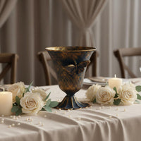 Vintage Metal Vase European Style Table Ornament Housewarming Gift Home Decor for Wedding
