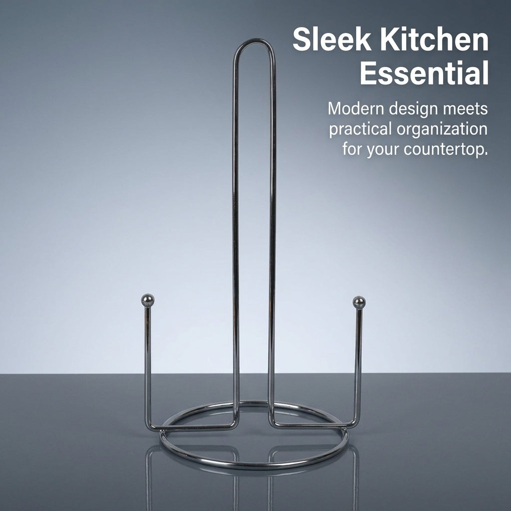 Dining Table Paper Towel Holder Kitchen Dispenser Stand for Countertop, Stable Iron Roll for Students and Home Use
