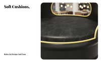 Oil Drum Table and Chair sturdyDuty Construction Oil Drum Furniture Set Space-Saving Rounded borders for Man Cave, Garage, Patio