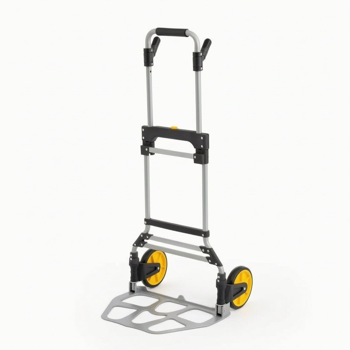 Compact Hand Truck with Foam Grip Easy Storage Folding Hand Truck Heavy Duty Foldable Dolly Cart for Couriers, Moving House, Warehouse, Office