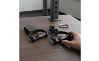 2 Pieces Ergonomic Loop Handles Non-Slip Bicep Curl Handles Full Body Exercise Equipment Equipment for Gym-Goers