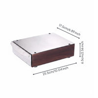 Espresso Knock Box  Waste Drawer Commercial Grade Espresso Grounds Drawer Rust-Resistant Large Coffee Waste Bin for Countertop