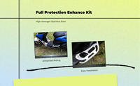 Stainless steel guard bar, durable
