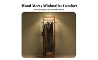 Rolling Valet with Hamper complimentarystanding Design Garment Rack Multi-Functional Detachable Basket for Adults, closet area
